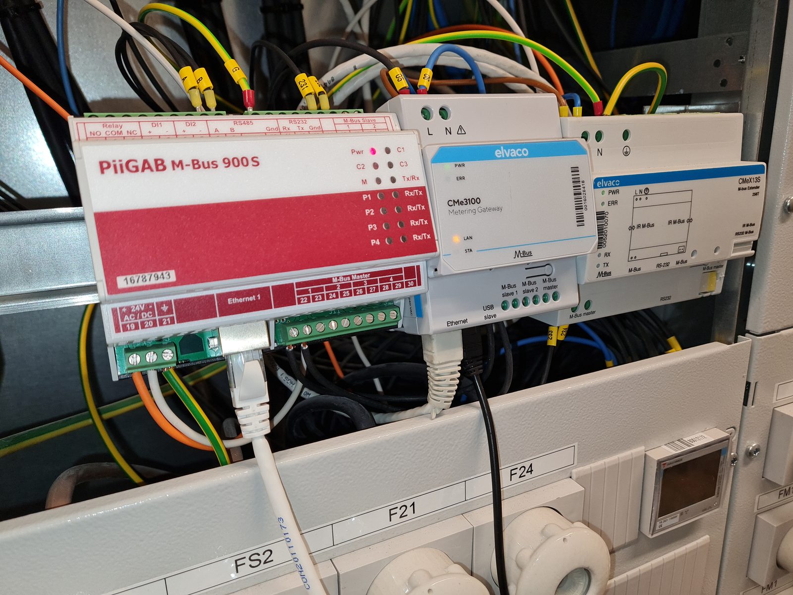 Insamlingsutrustning från Piigab och Elvaco i en IMD-installation